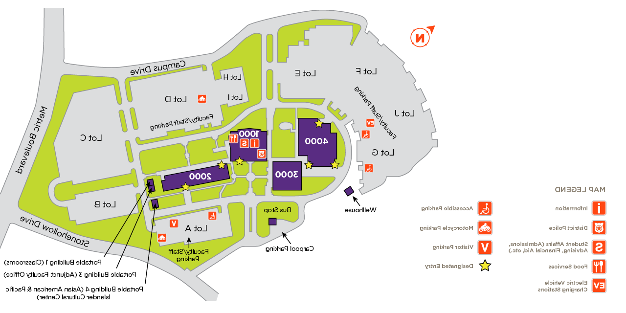 An interactive map of ACC Northridge Campus.